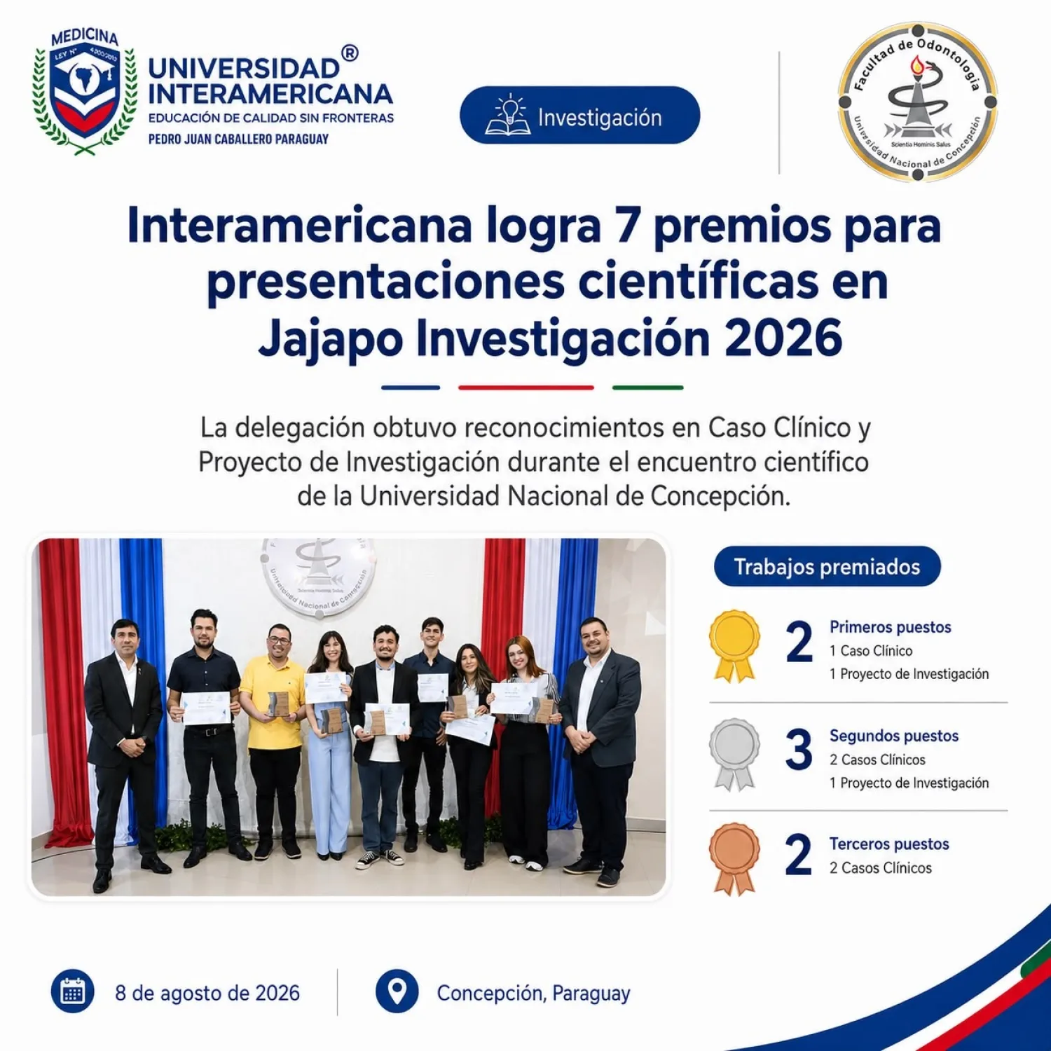 Universidad Interamericana se destaca con siete premiaciones en el IV Encuentro Científico “Jajapo Investigación”