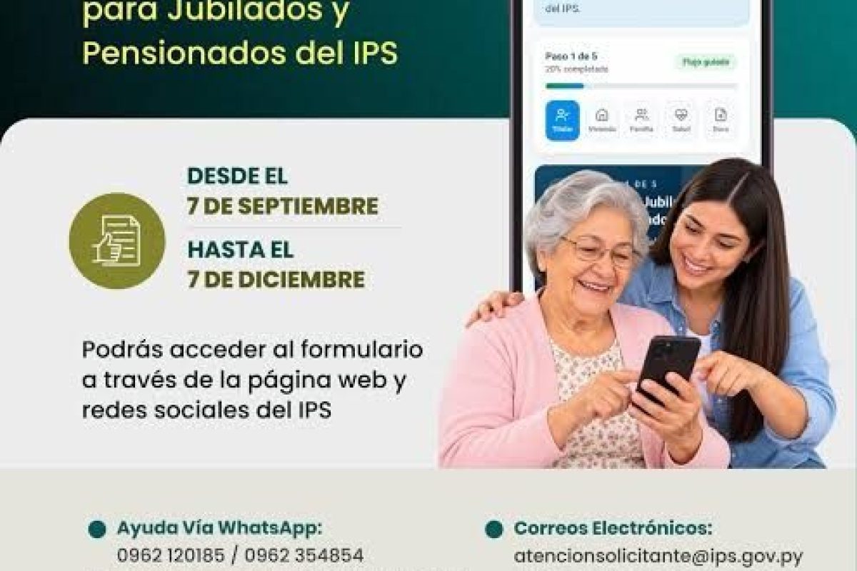 Más de 42.000 jubilados y pensionados ya completaron el censo digital del IPS